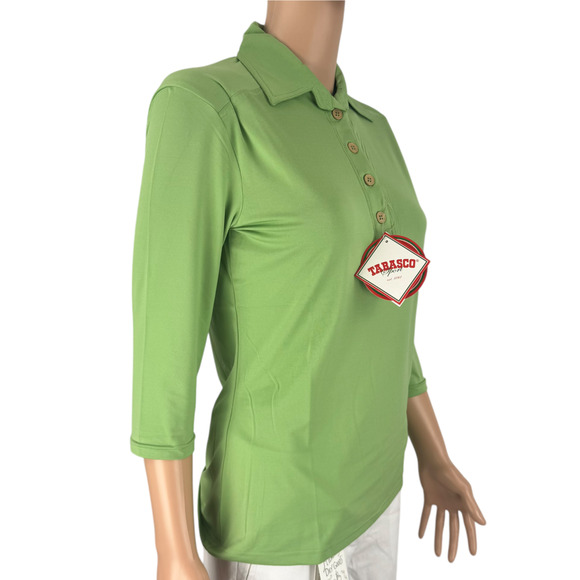 Tabasco Sport Ladies 3/4 Sleeve Polo Shirt - Ladies Large (WT150-18) - Picture 2 of 7